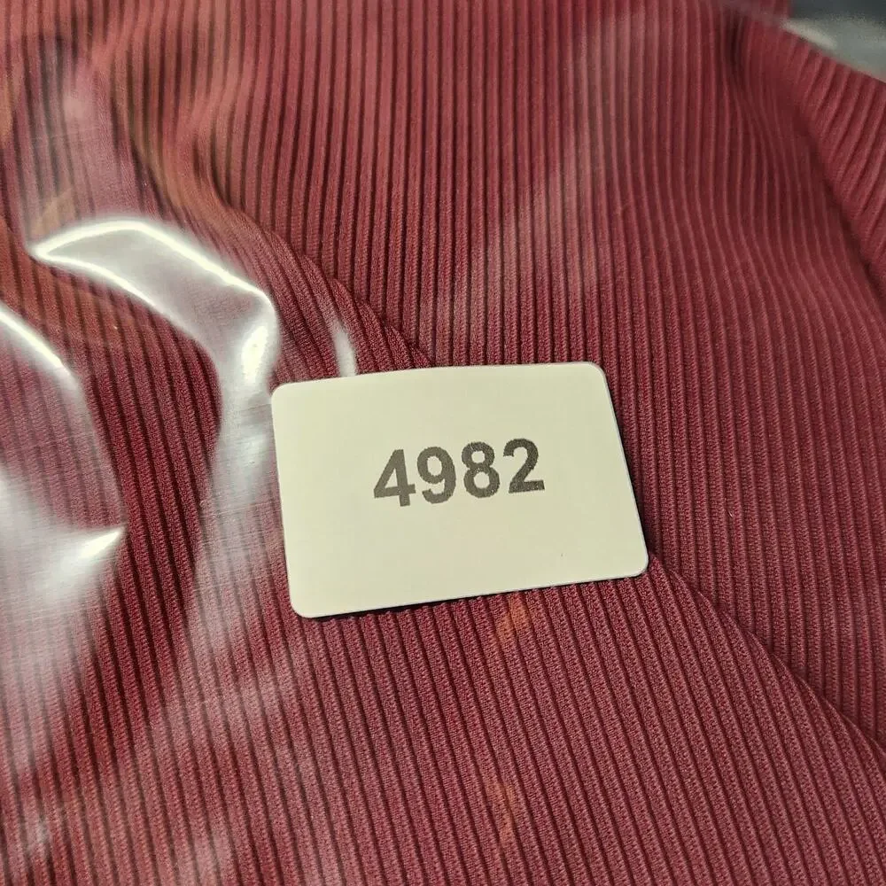 🌼NWT Cupshe Swimsuit Large One Piece Removable Cups Adj Straps Ribbed Burgandy - Picture 16 of 16